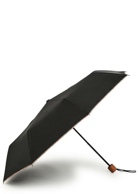 Photo: Paul Smith Signature Striped-trim Umbrella - Black - One Size