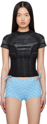 MISBHV Black Activewear Printed Jersey T-Shirt