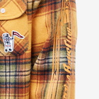 Billionaire Boys Club Men's Check Button Down Shirt in Orange