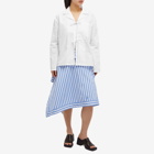 JW Anderson Women's Handkerchief Striped Skirt in Blue