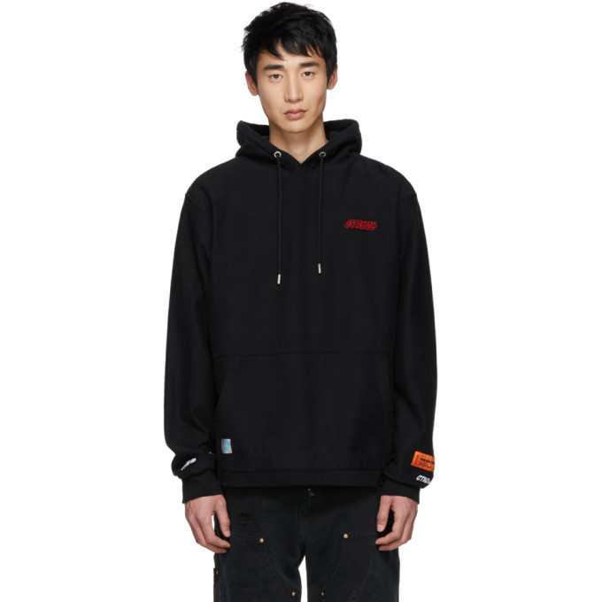 Heron Preston Black Style Basic Hoodie Heron Preston