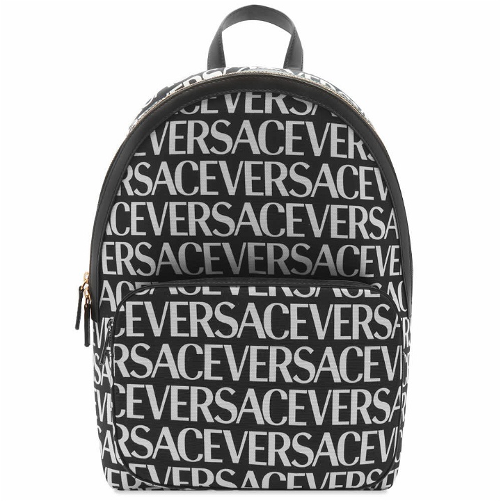 Photo: Versace Men's Repeat Logo Backpack in Black