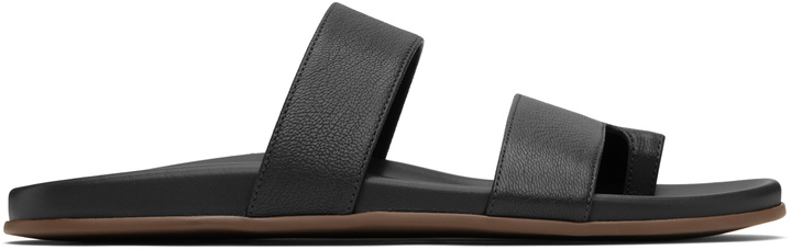 Photo: The Row Black Hugh Sandals