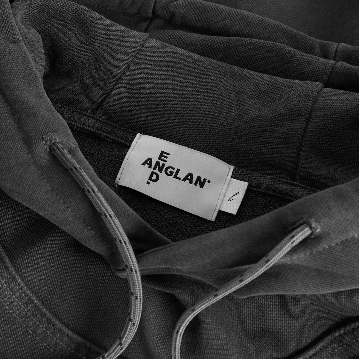 END. x Anglan Parachute Pullover Hoodie in Dark Grey