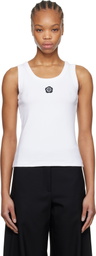 Kenzo White Kenzo Paris 'Boke Flower 2.0' Rib Tank Top