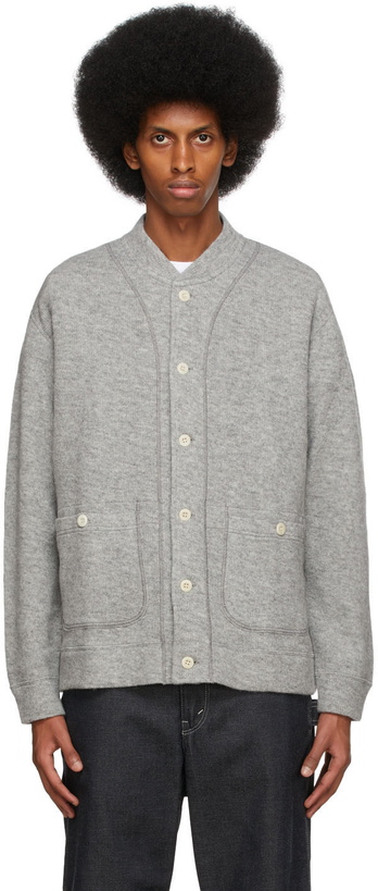 Photo: Junya Watanabe Grey Varsity Cardigan