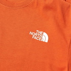 The North Face Men's Long Sleeve Red Box T-Shirt in Burnt Ochre