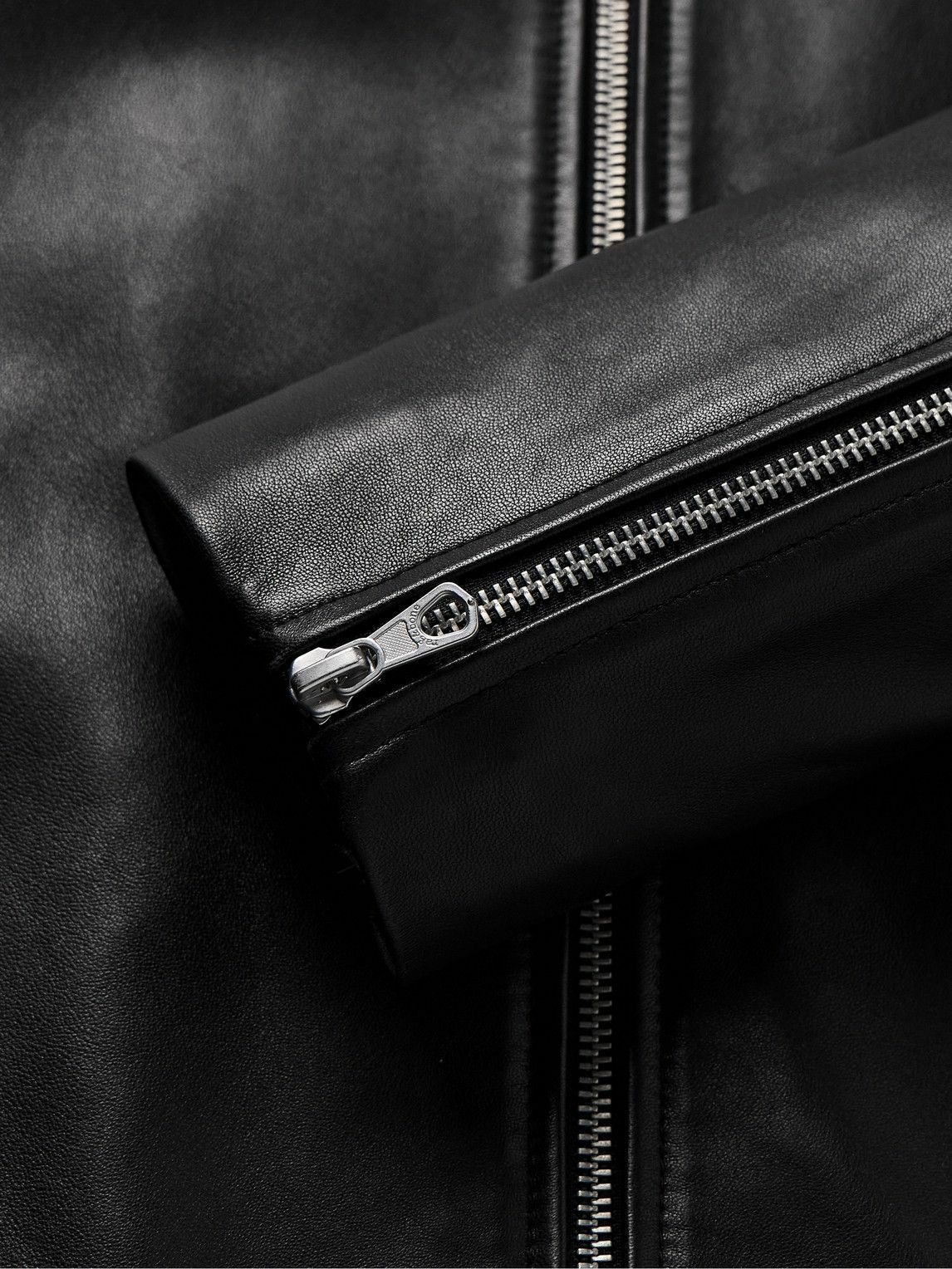 Rag & Bone - Café Racer Leather Jacket - Black