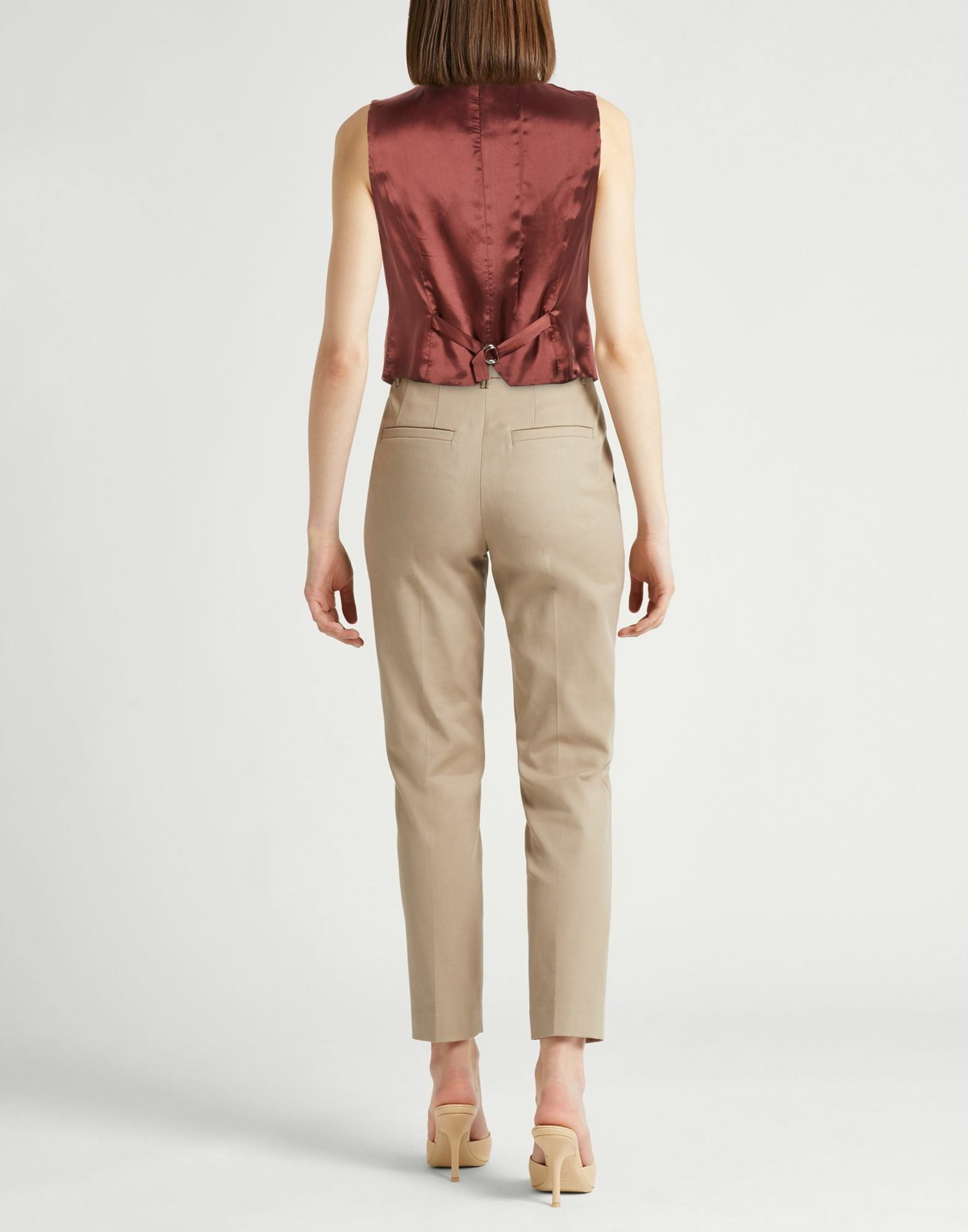 Forte_forte Womens Tailored Vest in Brown