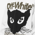 Off-White Men's Cat Chunky Crew Neck Knit in White