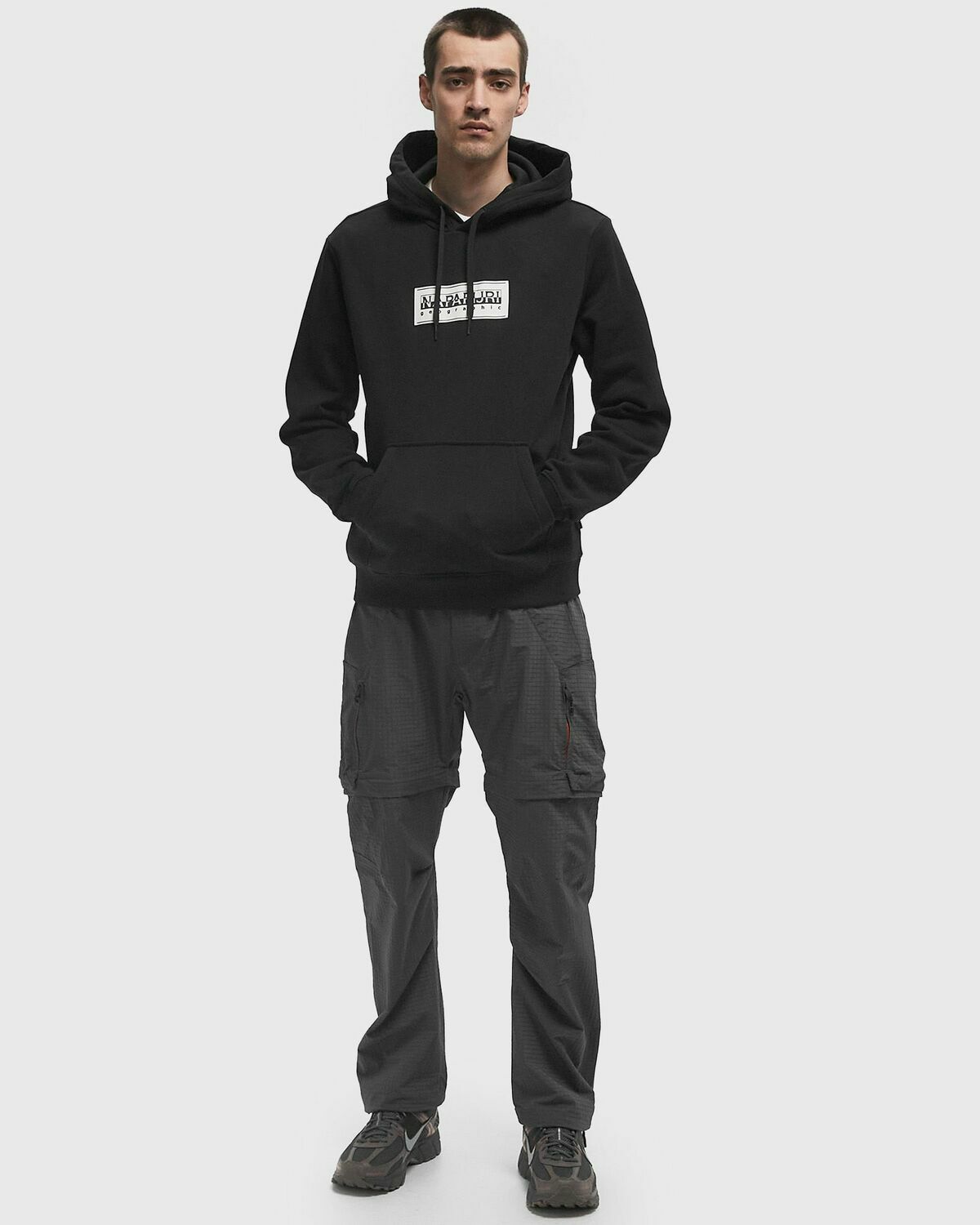 Napapijri B-BOX LOGO H SWEAT Black Mens Hoody