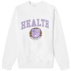 Sporty & Rich Diana Crew Sweat in White/Purple