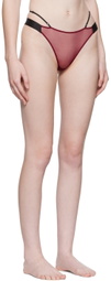 Nensi Dojaka SSENSE Exclusive Burgundy Briefs