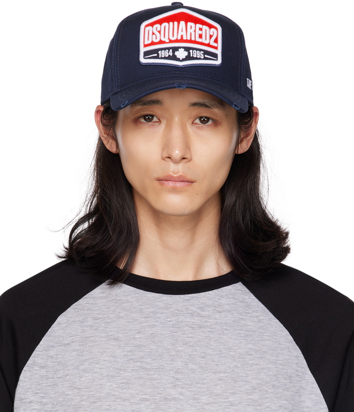 Photo: Dsquared2 Navy Embroidered Cap