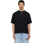 Off-White Black Rubbed Paint Arrow Skate T-shirt