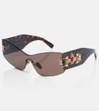 Dolce&Gabbana Embellished rectangular sunglasses