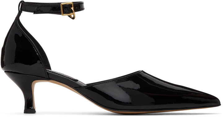 Photo: Recto Black Logo Buckle Heels