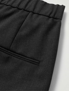 ATON - Easy Tapered Wool Trousers - Gray