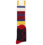 Gucci - Striped Logo-Jacquard Ribbed-Knit Socks - Men - Multi