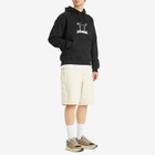 POSTAL Men's Safety Pin Hoodie in Black
