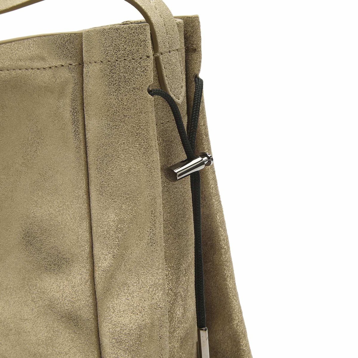 Maison Margiela Women's Horizontal Baguette Bag in Cream Gold 