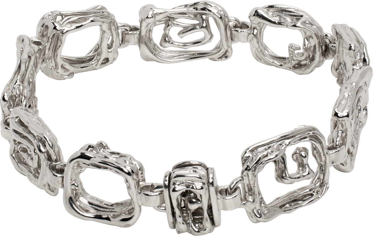 Vasiliki Silver Labyrinth Bracelet