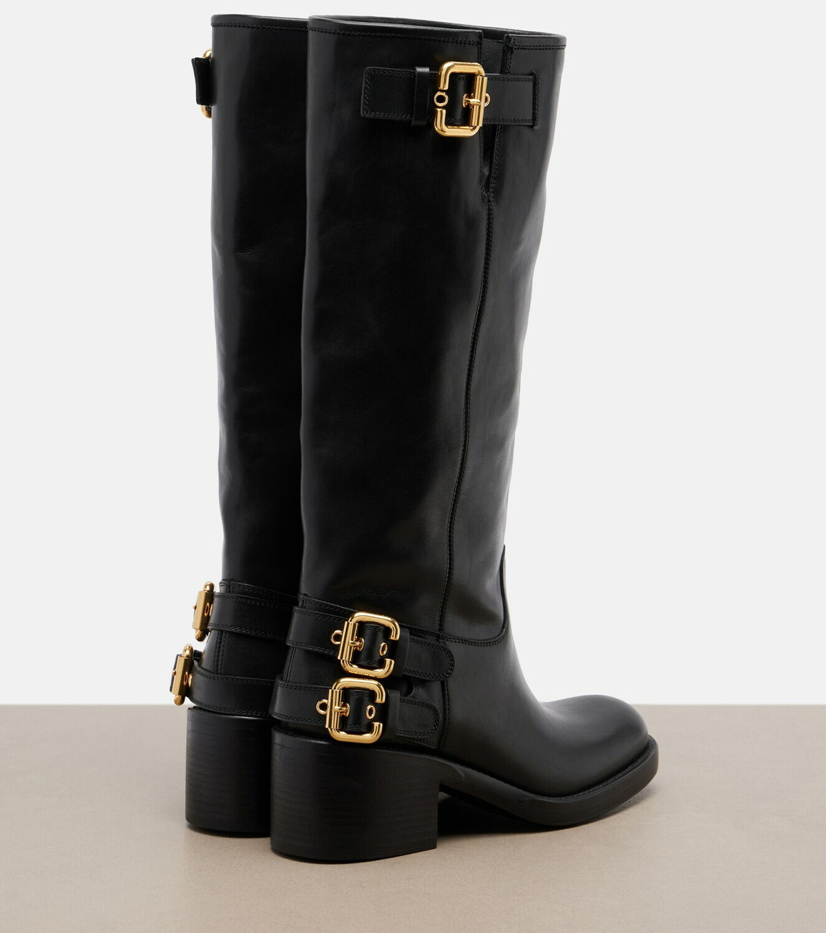 Chloé Dakota leather biker boots