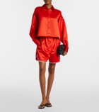 The Frankie Shop Adia satin shorts