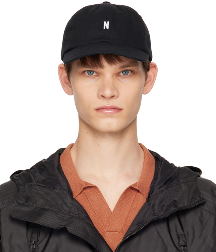 Photo: NORSE PROJECTS Black Twill Sports Cap