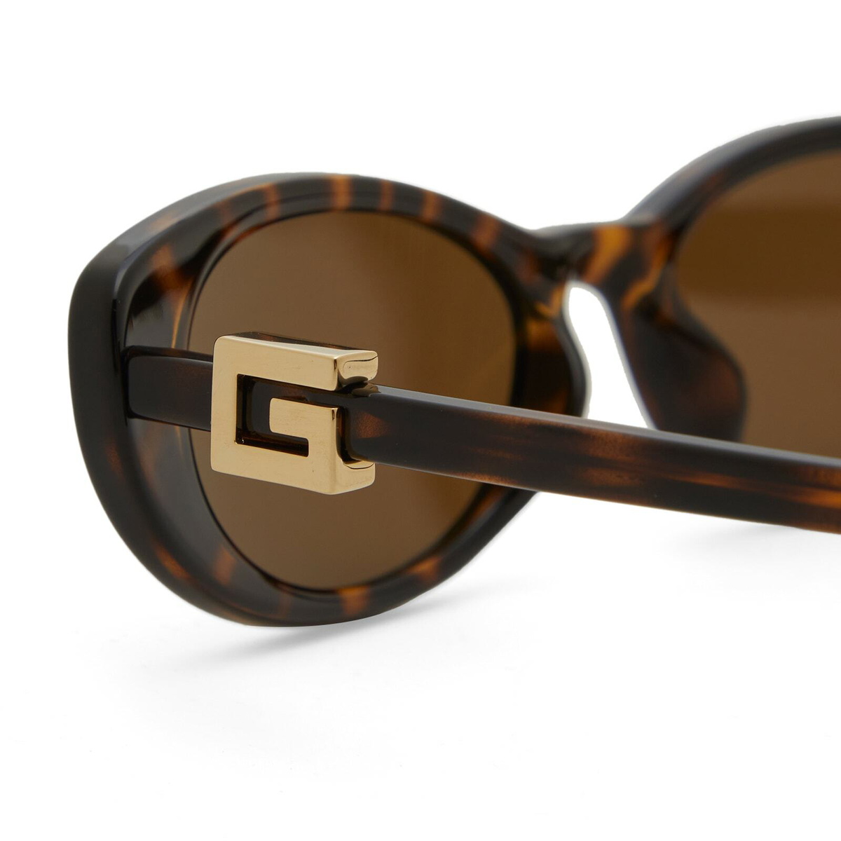 サングラス GCDS SS25 Unisex SUNGLASSES (GD00165660N 60N BROWN) Gucci Women's G String Sunglasses in Havana/Brown Gucci