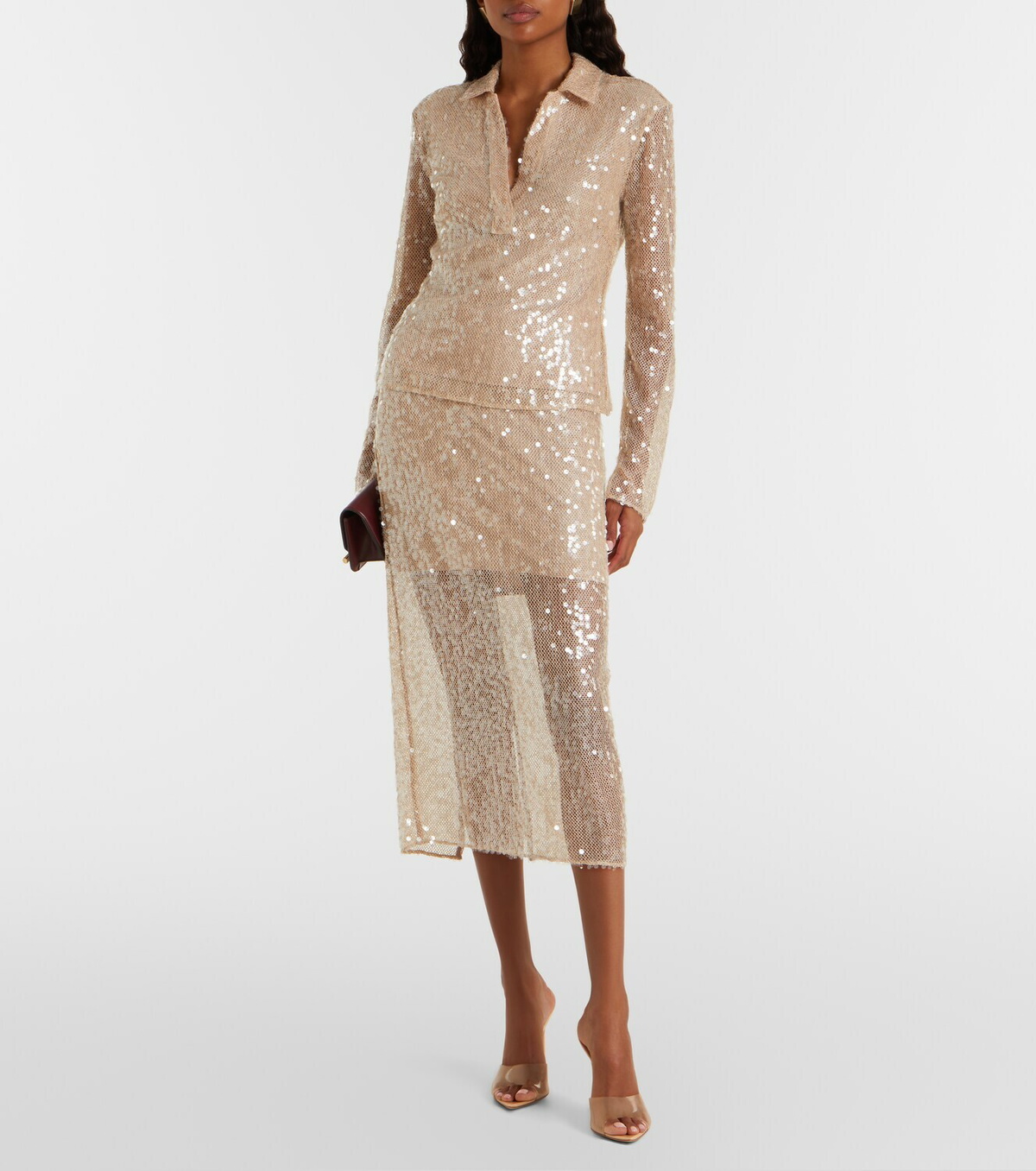 Veronica Beard Meryl sequined blouse