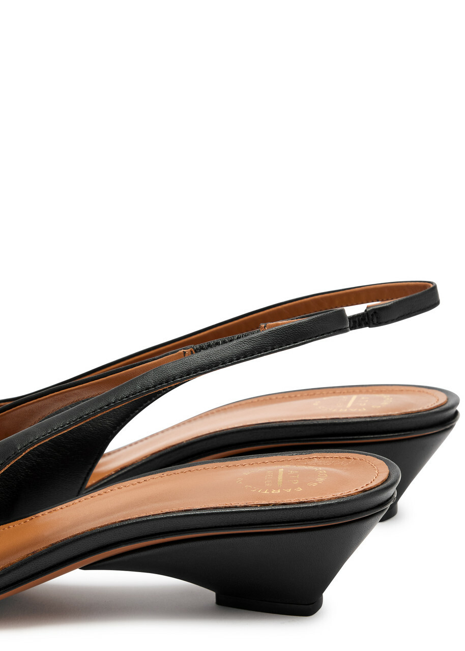Atp Atelier Fumane 40 Leather Slingback Pumps