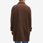 Corridor Men's Herringbone Raglan Overcoat in Brown