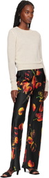 Silk Laundry Multicolor Bias Cut Lounge Pants