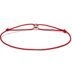 Le Gramme - Sterling Silver Cord Bracelet - Red