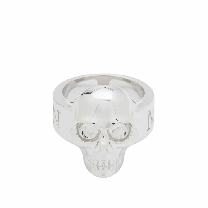 Photo: Alexander McQueen Men's Skull Ring in Palladium