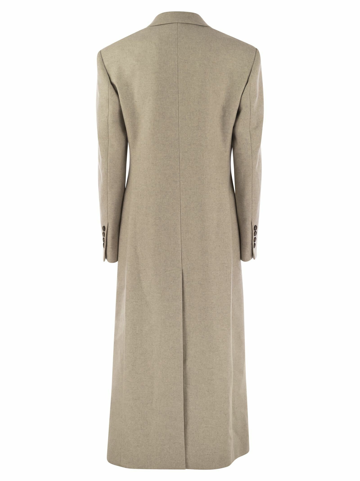 コート BRUNELLO CUCINELLI Lightweight wool cloth coat with jeweller Brunello Cucinelli Lightweight Wool Cloth Coat With