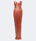 Maria Lucia Hohan Nadira silk bustier gown