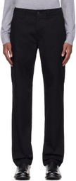 Theory Black Straight Cargo Pants