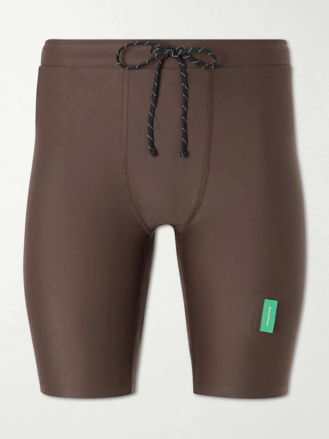 DISTRICT VISION - Maurten Slim-Fit 9'' Recycled Stretch Running Shorts - Brown