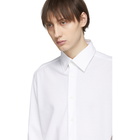 Brioni White Pique Long Sleeve Shirt