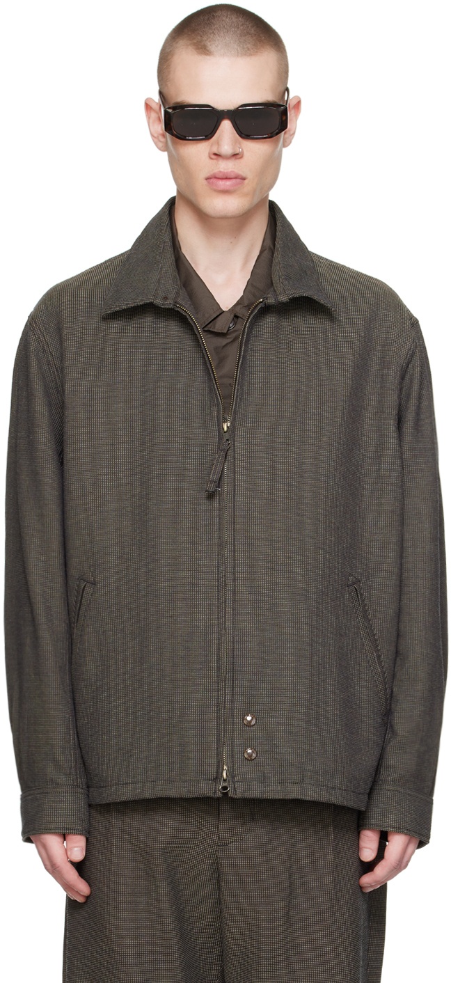 Photo: Engineered Garments Brown Spread Collar Jacket