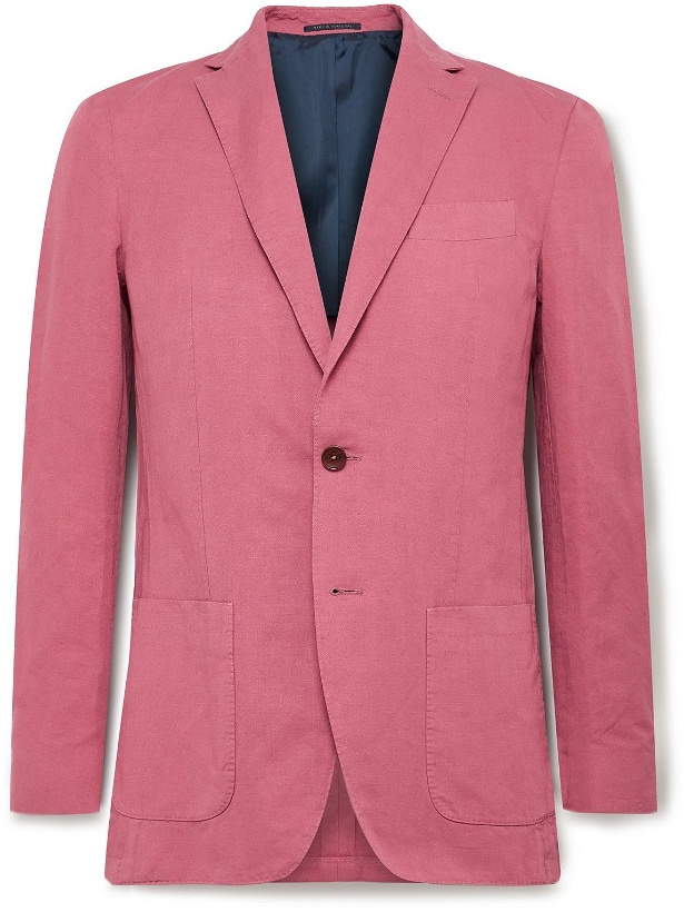 Photo: Sid Mashburn - Kincaid No 1 Unstructured Cotton and Linen-Blend Twill Blazer - Pink