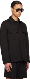 Lardini Black Four-Pocket Jacket