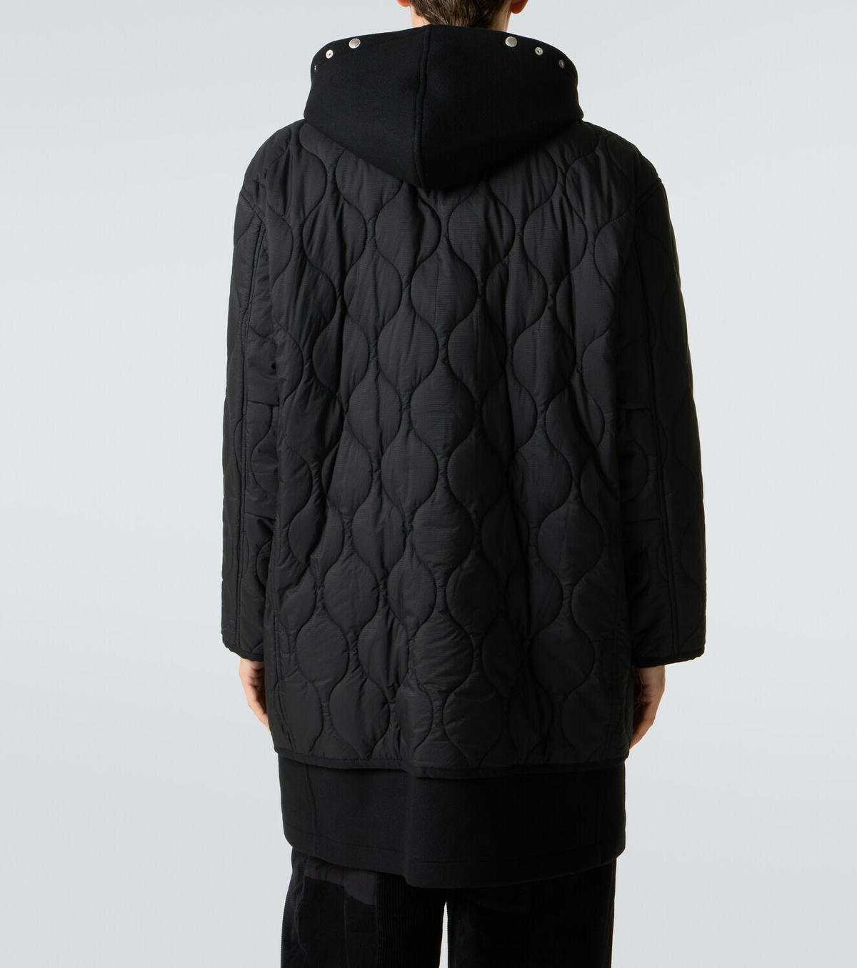 Comme des Garçons Homme Quilted wool duffel coat