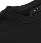 AMIRI - Printed Loopback Cotton-Jersey Sweatshirt - Black