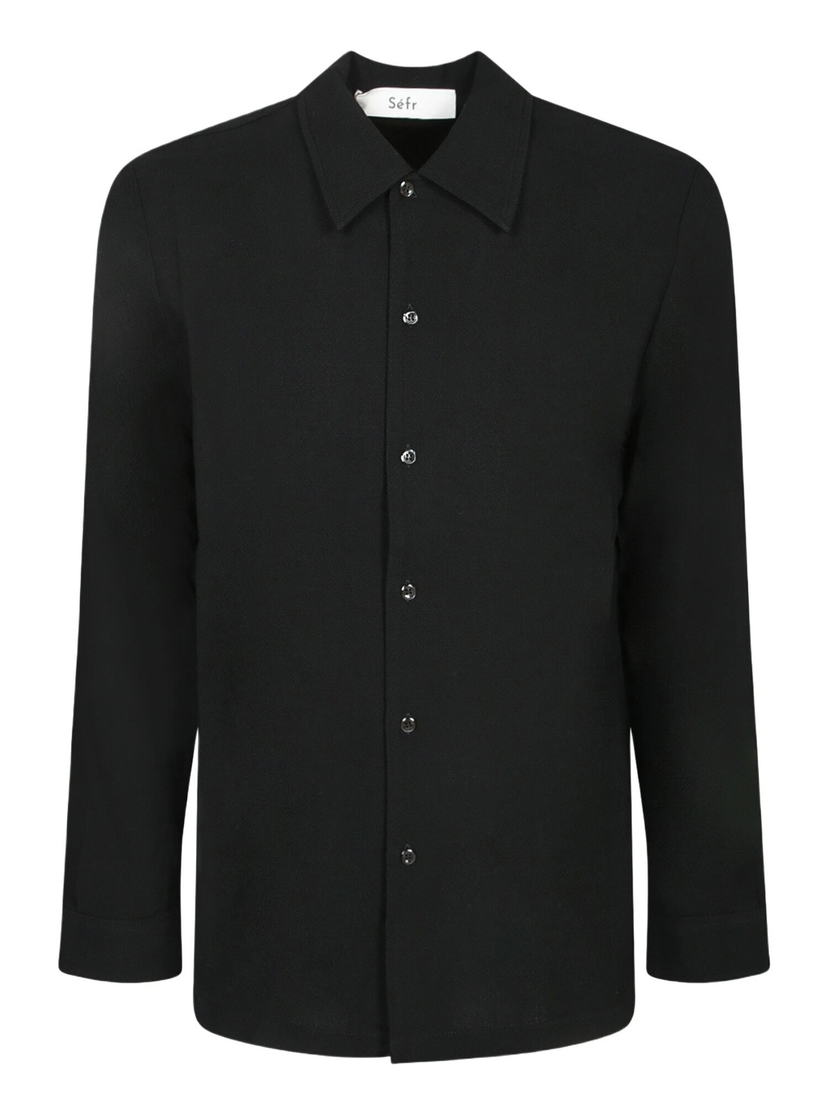 Séfr Sefr Black Crepe Shirt