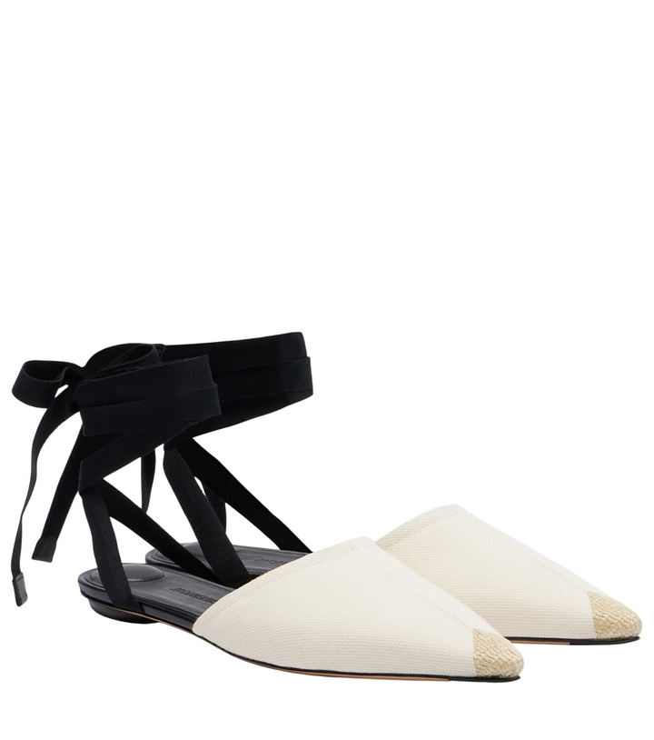 Photo: Jacquemus Embroidered canvas flats