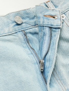 Dunhill - Slim-Fit Straight-Leg Cotton and Mulberry Silk-Blend Denim Jeans - Blue