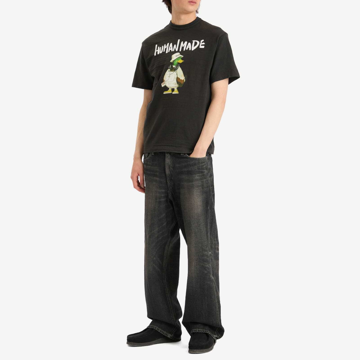 Human Made Men's Polo Duck T-shirt in Black